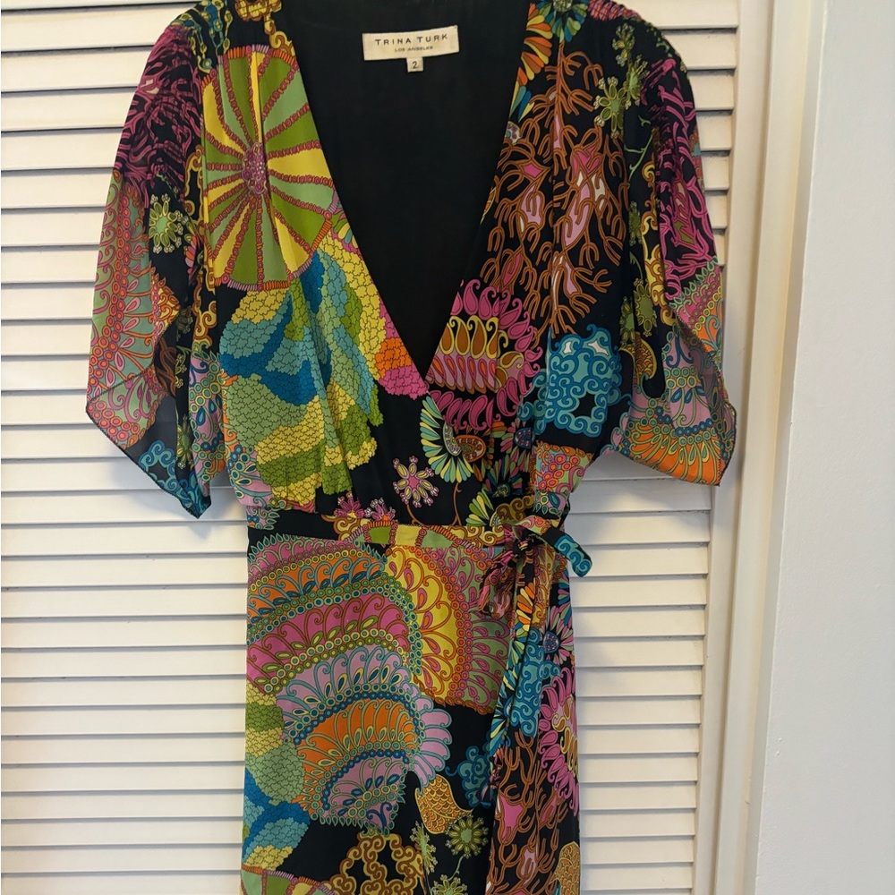 Trina Turk Multicolor Patterned Dress